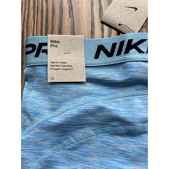 Nike Women's Pro 3" Space Dye Dri-Fit Compression Shorts Size XXL HJ6348-464 - Picture 3 of 5